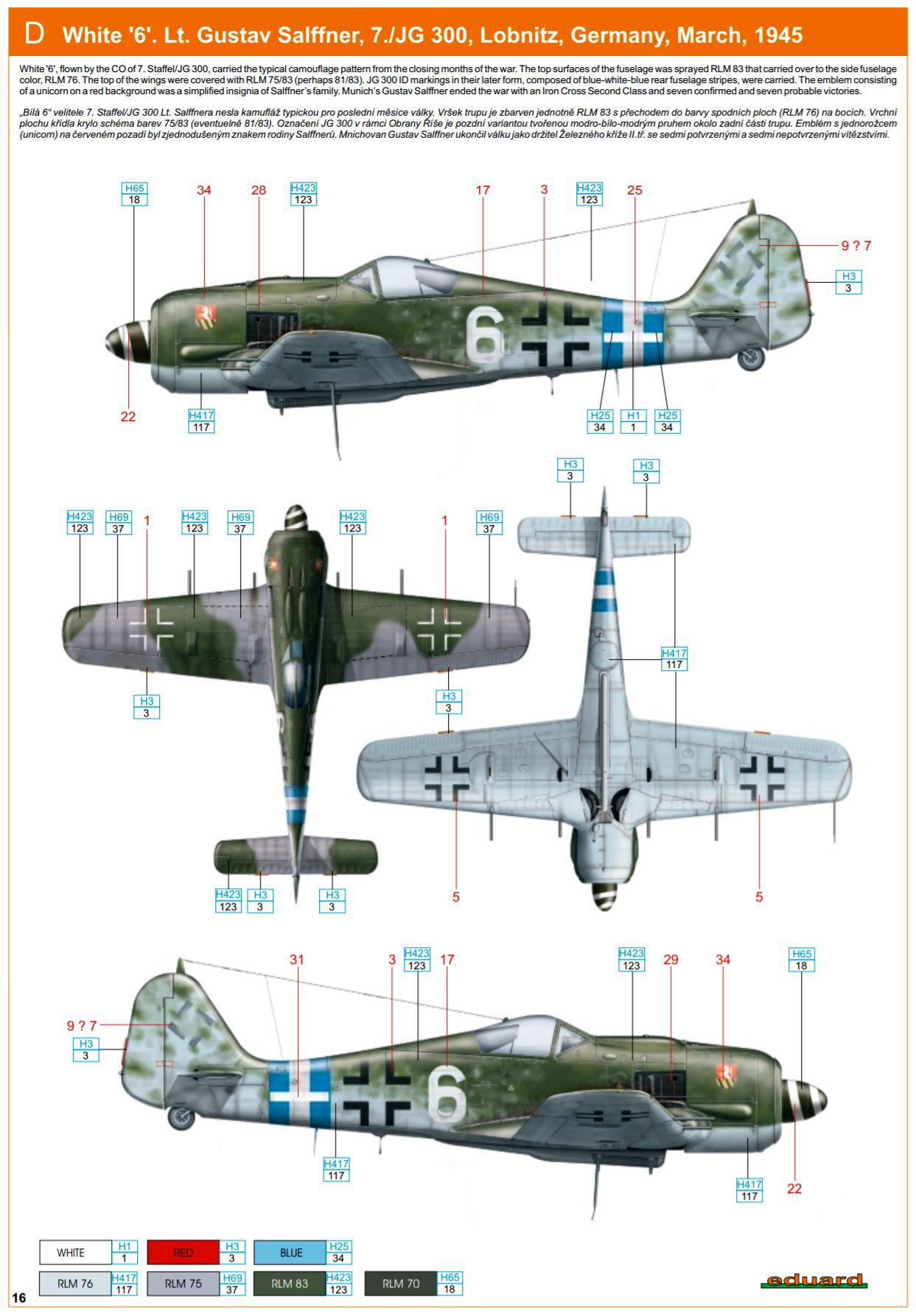 Asisbiz Focke Wulf Fw 190a8 7 Jg300 Yellow 6 Gustav Salffner Lobnitz