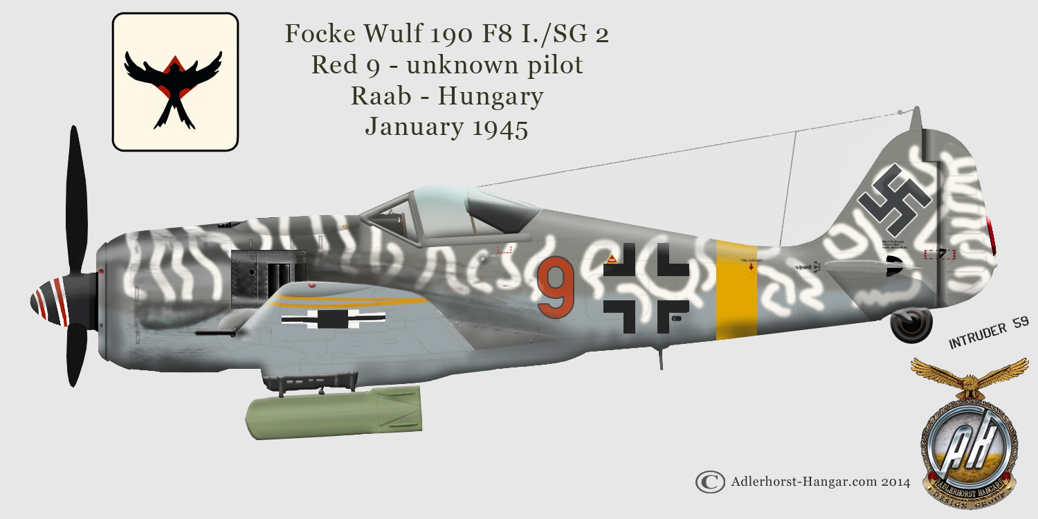 Asisbiz Focke Wulf Fw 190f8 I Sg2 Red 9 Raab Hungary Jan 1945 0a