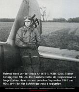 Asisbiz Aircrew Luftwaffe pilot Helmut Wenk next to Arado Ar 96 B 1 Stkz RB+UN WNr 4266 Luftkriegsschule 5 01