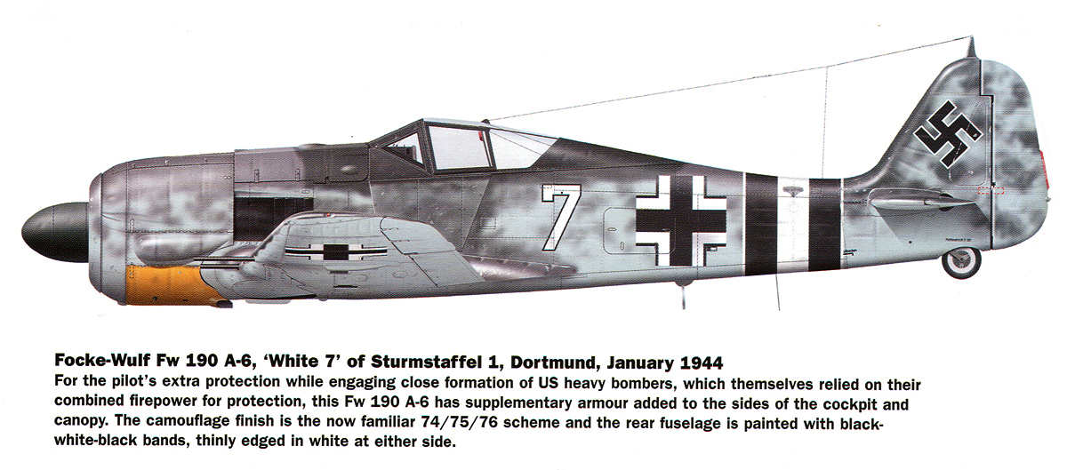 Asisbiz Focke Wulf Fw 190a6 St1 White 7 Erwin Bacsila Dortmund Germany