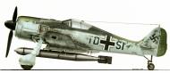 Asisbiz Focke Wulf Fw 190A5 U 14 Torpedo version Stkz TD+SI White 871 WNr 150871 Germany 0B