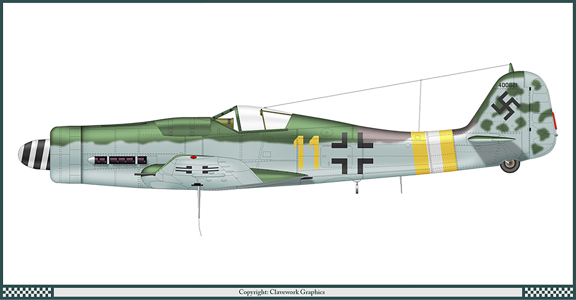 Asisbiz Focke Wulf Fw 190d9 1 Jg2 Yellow 11 By Clavework 0a