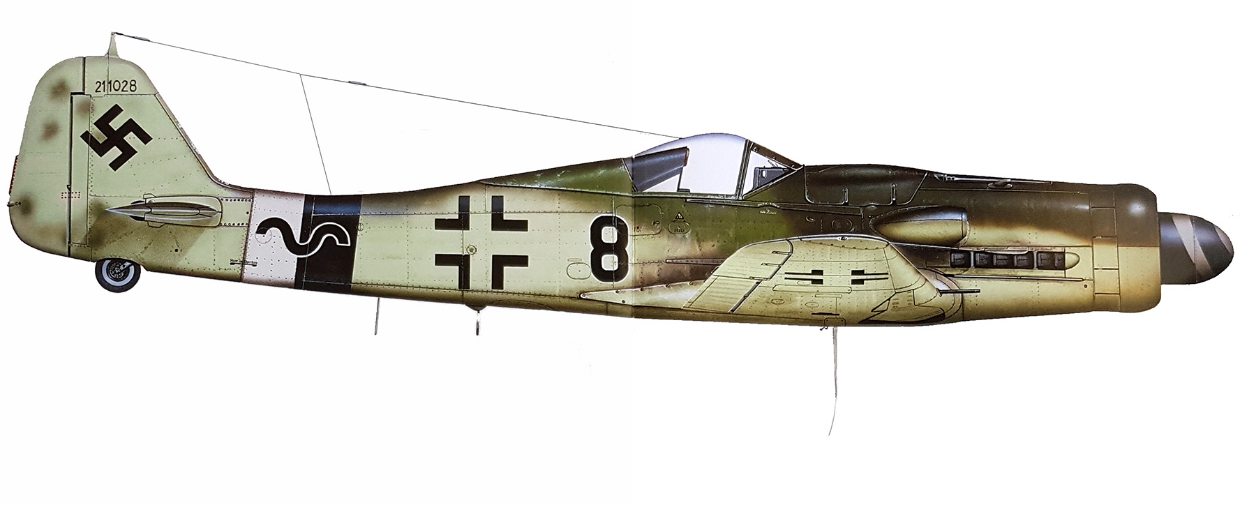 Asisbiz Focke Wulf Fw 190d9 14 Jg26 Black 8 Werner Zech Wnr 211028