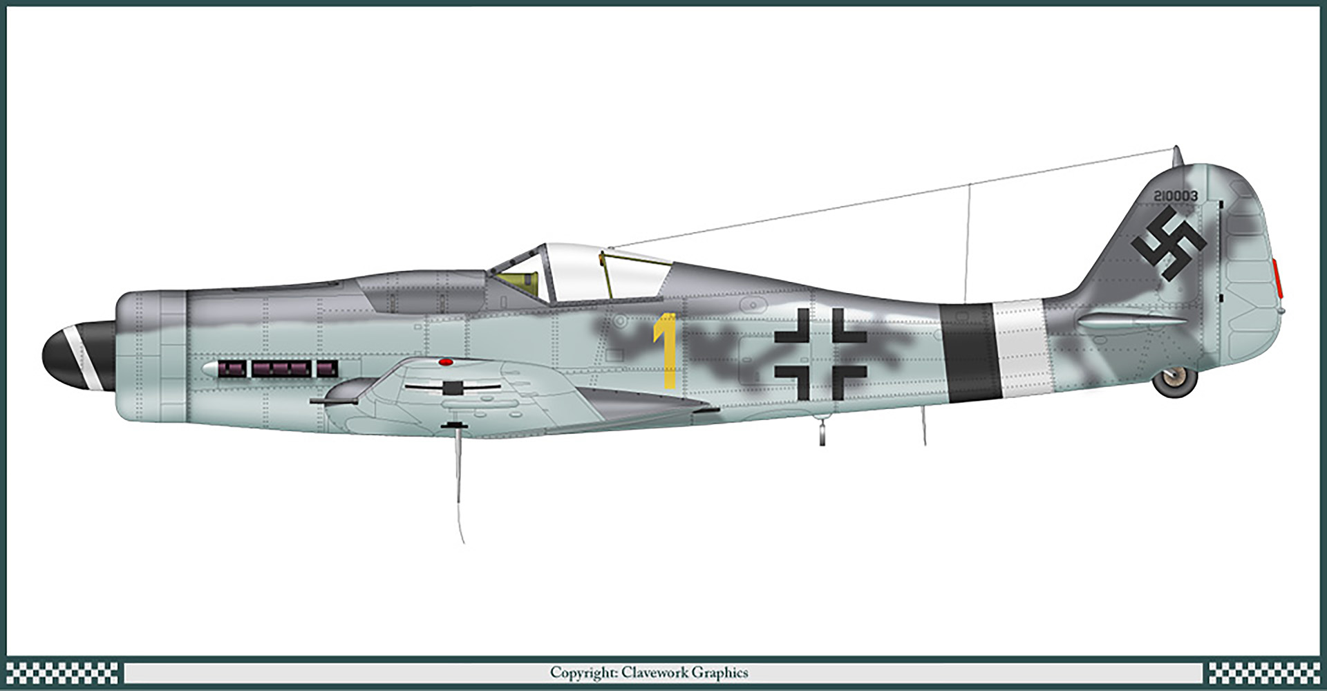 Asisbiz Focke Wulf Fw 190d9 3 Jg26 Yellow 1 By Clavework 0a