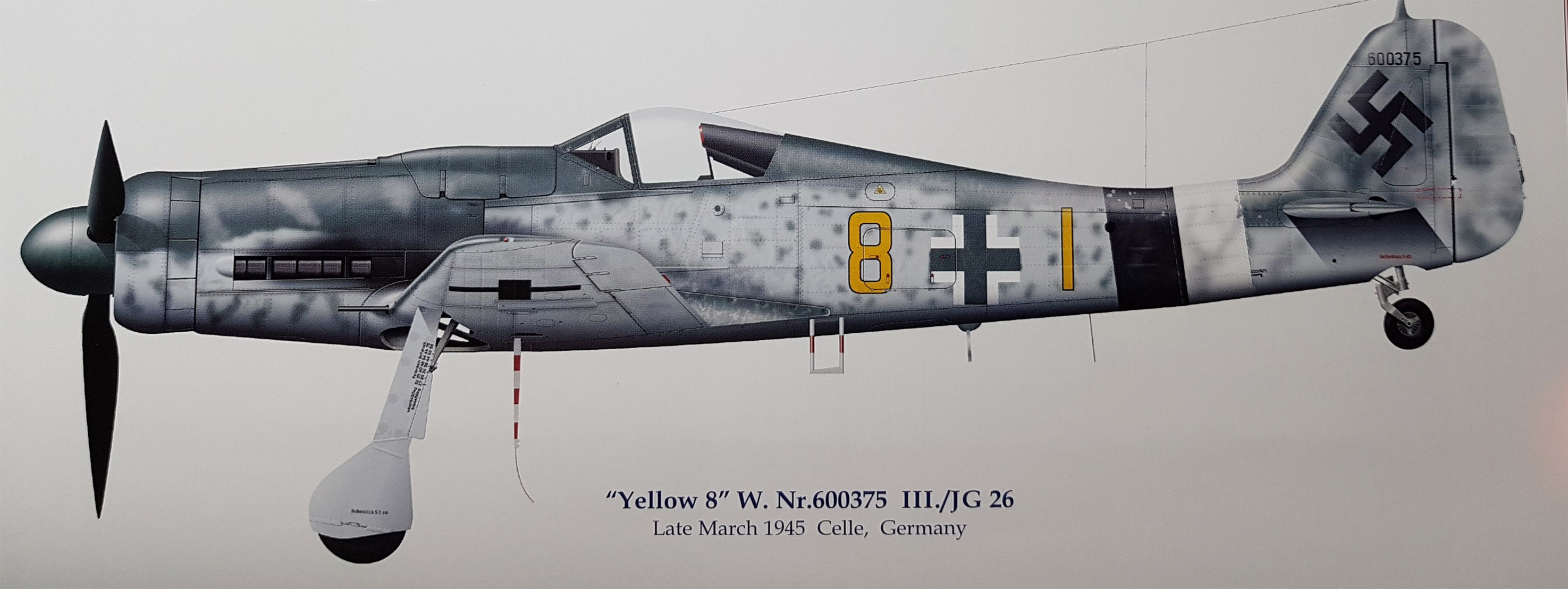 Asisbiz Focke Wulf Fw 190d9 9 Jg26 Yellow 8 Wnr 600375 Celle Germany