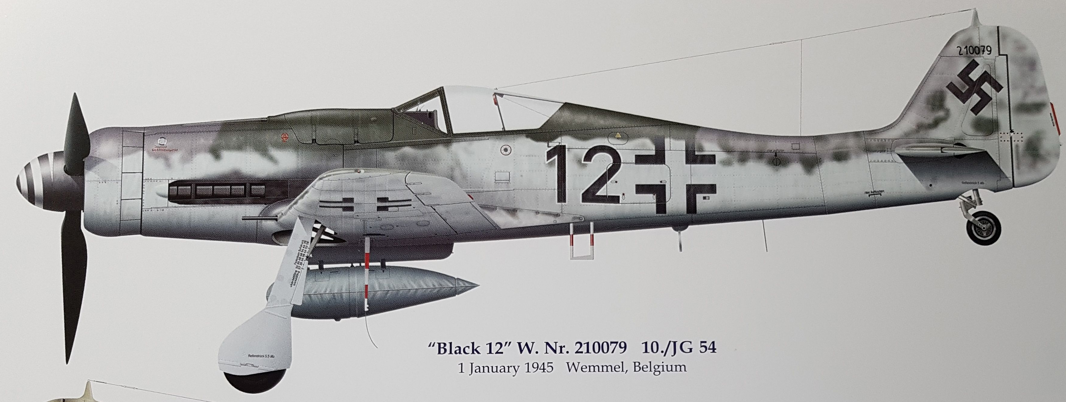 Asisbiz Focke Wulf Fw 190D9 10.JG54 Black 12 Theo Nibel WNr 210079 