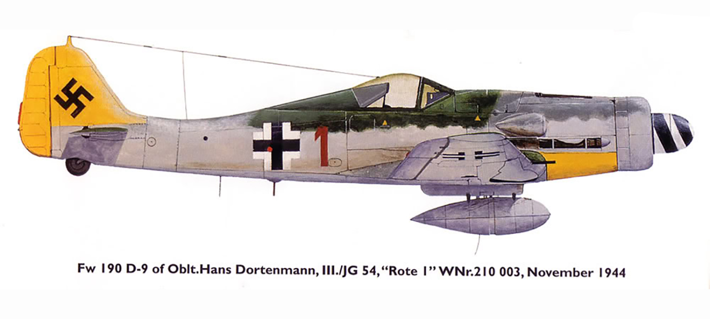 Asisbiz Focke Wulf Fw 190d9 12 Jg54 Red 1 Hans Dortenmann Wnr 210003