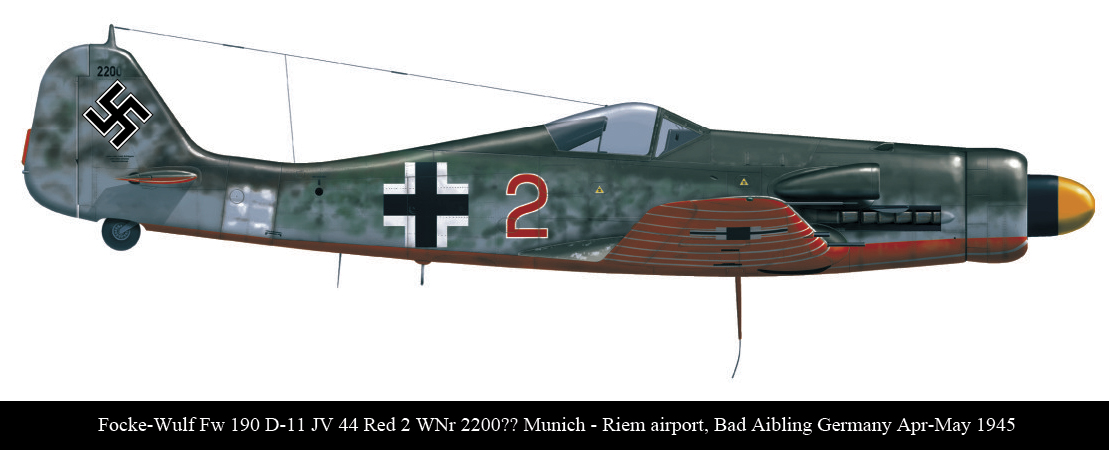 Asisbiz Focke Wulf Fw 190d11 Jv44 Red 2 Munich Germany April 1945 0a