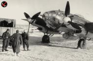 Asisbiz Heinkel He 111H16 9.KG53 A1+BT preparing for its next mission Ostfront winter ebay 01