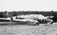 Asisbiz Heinkel He 111P2 Geschwader Stab KG55 G1+FA belly landed at Hipley Hampshire 12 July 1940 IWM HU90819
