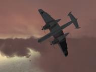 Asisbiz IL2 MH He 219A Nachtjager diving on a lone RAF Halifax 01