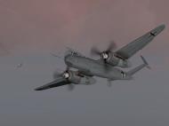 Asisbiz IL2 MH He 219A Nachtjager in aerial combat with a RAF Lancaster 04