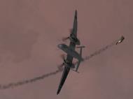 Asisbiz IL2 MH He 219A Nachtjager in aerial combat with a RAF Lancaster 05