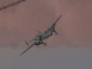 Asisbiz IL2 MH He 219A Nachtjager in aerial combat with a RAF Lancaster 06