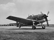 Asisbiz Fleet Air Arm Grumman Hellcat I FN358 about to take off from Roosevelt Field Long Island New York IWM A19792