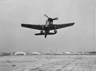Asisbiz Fleet Air Arm Hellcat at NAS Roosevelt Field New York USA October 1943 IWM A19795