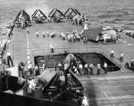 Asisbiz Grumman F6F 5 Hellcat VF 3 White 31 and 21 aboard CV 10 USS Yorktown 01