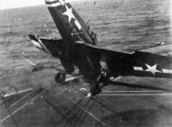 Asisbiz Grumman F6F 5 Hellcat VF 36 White 10 landing mishap CVE 112 USS Siboney Aug 1945 May 1946 02
