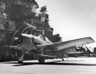 Asisbiz Grumman F6F 5 Hellcat VF 6 White 27 landing aboard CV 19 USS Hancock 1944 01