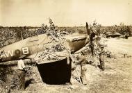 Asisbiz Hurricane IIc Trop RAF 42Sqn AWB and LF479 background Burma campaign Oct 1944 45