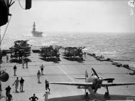 Asisbiz British convoy on their way to Malta with HMS Indomitable followed by Eagle 10 12th Aug 1942 IWM A11158