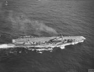 Asisbiz HMS Indomitable at sea with FAA 800NAS Hurricannes 16th July 1942 IWM A10503