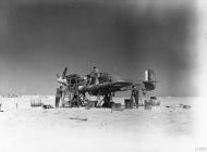 Asisbiz Hurricane I RAF 208Sqn Y N2611 undergoing maintenance in Libya N6211 went MIA 29 Jan 1941 IWM MERAF605