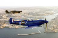 Asisbiz Airworthy Warbird Hawker Hurricane and Spitfire over Malta 01