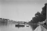 Asisbiz MV Pampas reached Malta safely in a convoy but was bombed in the harbour 26th Mar 1942 IWM A9501
