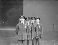 Asisbiz Aircrew RAF 303Sqn (Polish) pilots at awards ceremony 15 Dec 1940 IWM CH1840