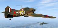 Asisbiz COD SO Hurricane I RAF 303Sqn RFJ Tadeusz Anduszkow V6665 attacking a Heinkel over England V01