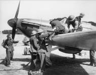 Asisbiz Hurricane I RAF 32Sqn GZ being rearmed at RAF Hawkinge 1940 IWM HU54515