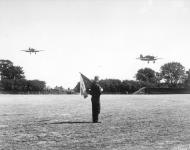 Asisbiz Hurricane I RAF 32Sqn GZZ landing at Biggin Hill England Aug 1940 IWM HU54519A