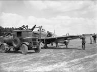 Asisbiz Hawker Hurricane RAF 501Sqn SD being refueled at Bethenville France 11th May 1940 IWM C1684