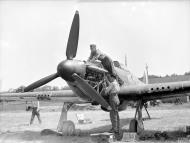 Asisbiz Hawker Hurricanes I RAF 501Sqn SD at Reims Champagne 1940 IWM CH1431