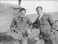 Asisbiz Aircrew RAF 73Sqn N Fanny Orton and EJ Cobber Kain Sep 1940 IWM C1564