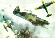 Asisbiz A painting of the Yugoslav Royal Air Force RYAF in combat with the Luftwaffe 0A