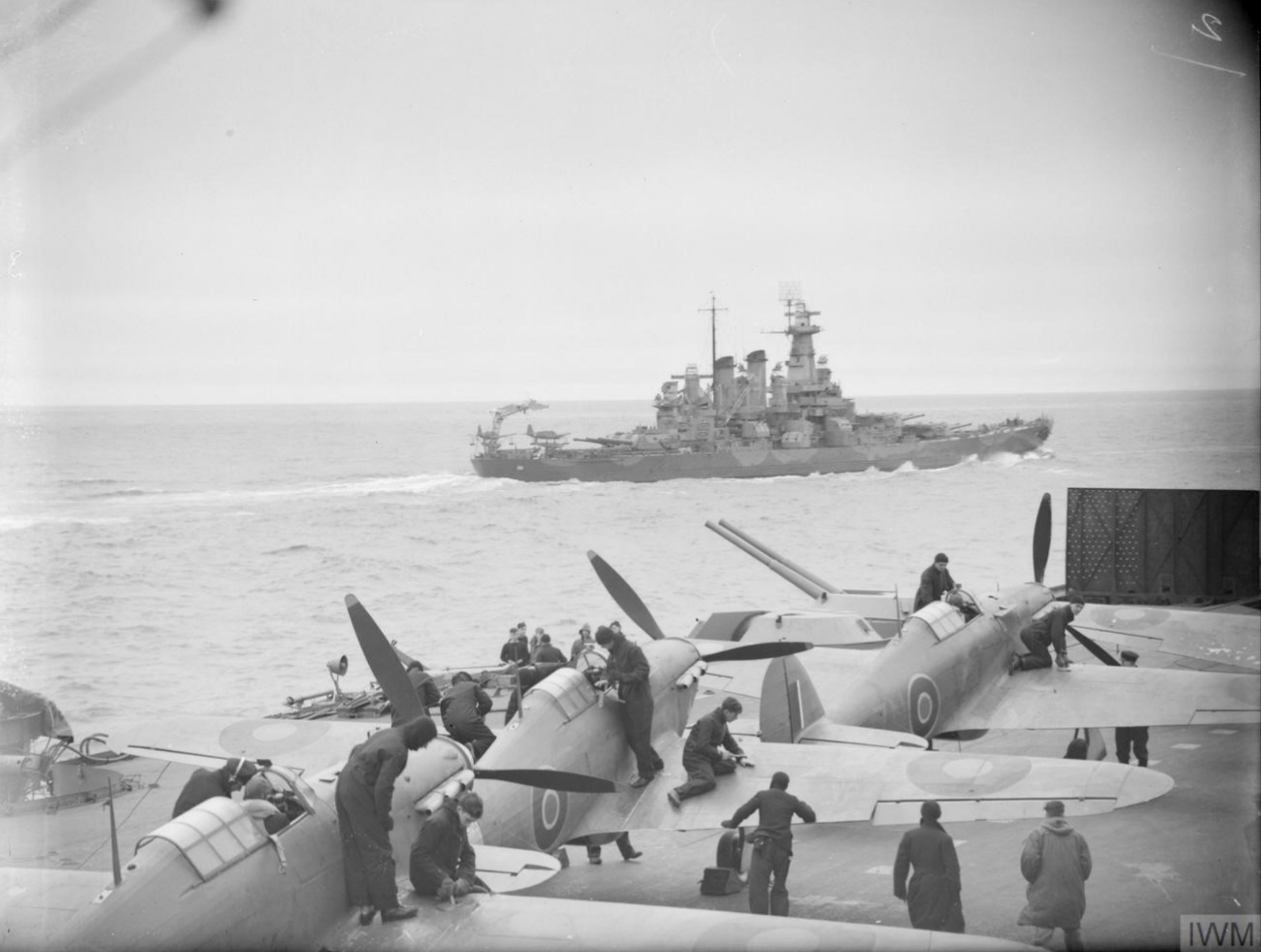 Asisbiz Fleet Air Arm Sea Hurricanes Aboard HMS Victorious With USS ...