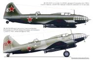 Asisbiz Ilyushin IL 4T 4GMTAP 2M87 White 8 2M88 Red 18 Soviet Russia 1945 0A