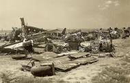 Asisbiz MTO wrecked Junkers Ju 52 transport planes at El Aouiana airport bone yard Tunis Tunisia May 1943 09