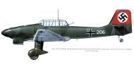 Asisbiz Junkers Ju 87B1 Stuka WNr 0870206 White 206 Bremen airfield Germany autumn 1938 0A