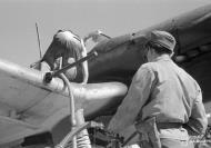 Asisbiz Junkers Ju 87D5 Stuka 3.SG3 (S7+xx) being refueled at Immola 2nd Jul 1944 01