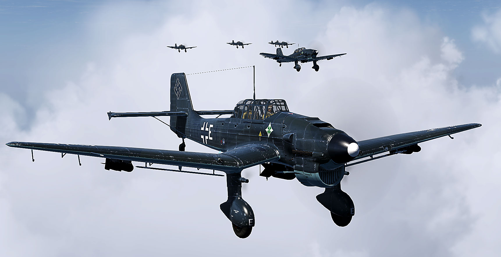 6 t 2. STG 2. Ju87 (t6+MT) под Ленинградом.