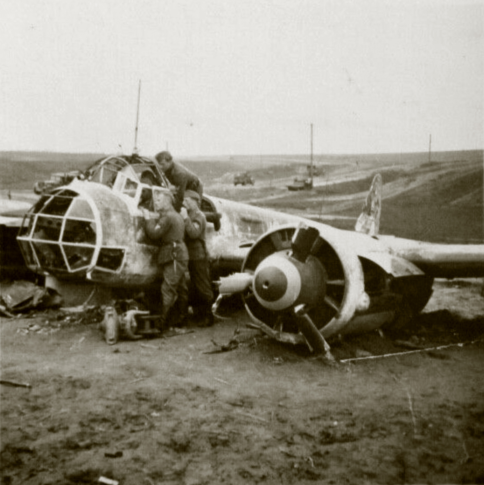 Asisbiz Ostfront Junkers Ju A Shot Down Over Southern Russia Ebay