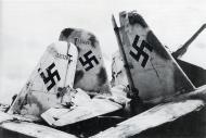 Asisbiz EoW Junkers Ju 88G6 NJG WNr 621328 V1 621426 and 621439 await scrapping post war 1945 01