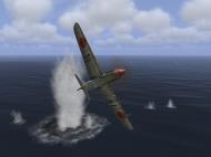 Asisbiz IL2 IF Ki 61 23 Chutai Yontan Okinawa dog fighting with USN Hellcats Apr 1945 V12