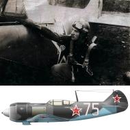 Asisbiz Lavochkin La 5FN 5GvIAP White 75 pilot Yaremenko E Mikhailovich Ukrainian Front 1944 0A