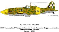Asisbiz RA Regia Aeronautica Macchi MC202 Folgore 51 Stormo 21 Gruppo 356Sqa 356 3 Voroscilovgrad Russia 1943 0C