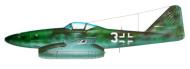 Asisbiz Messerschmitt Me 262A1a JV44 White 3 Adolf Galland Munich 1945 0A