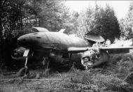 Asisbiz Messerschmitt Me 262A1a Schwalbe JV44 aircraft destroyed before being abandoned Brandenburg 1945 01